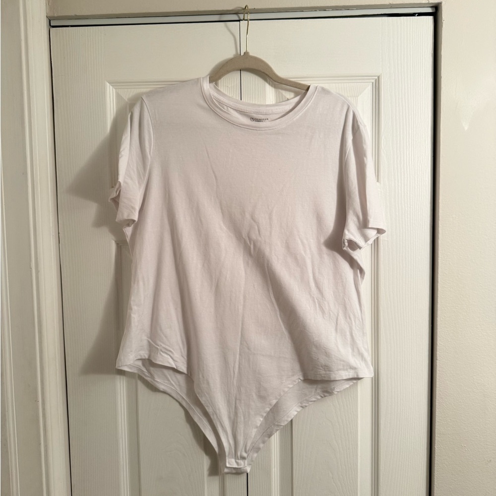Primark White Bodysuit Top